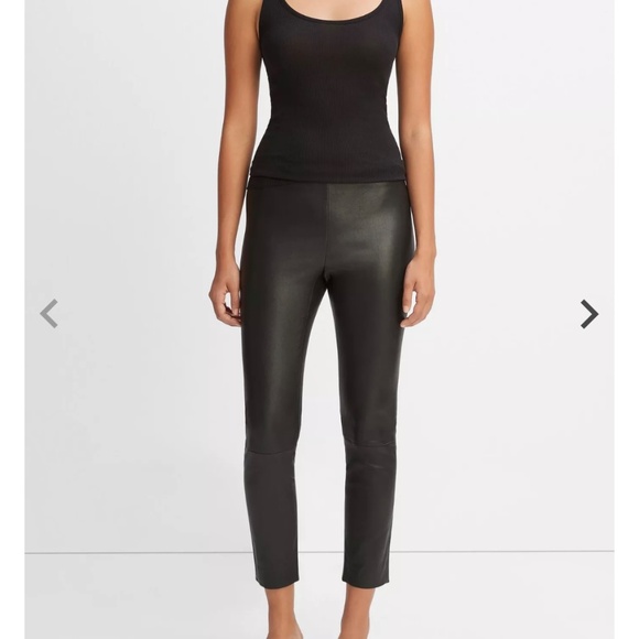 Vince Stretch Leather Leggings | Real Leather | Size M | Quiet Luxury - Picture 12 of 13